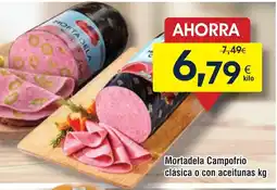 FROIZ Mortadela Campofrío clásica o con aceitunas oferta