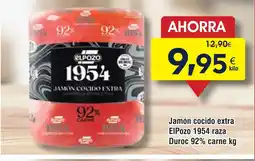 FROIZ Jamón cocido extra EIPozo 1954 raza Duroc 92% carne oferta