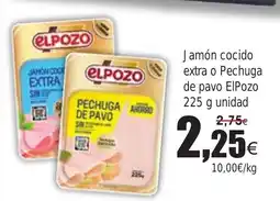 FROIZ ELPOZO Jamón cocido extra o Pechuga de pavo oferta