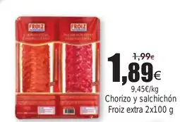 FROIZ Chorizo y salchichón Froiz extra oferta
