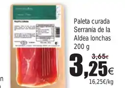 FROIZ Paleta curada Serranía de la Aldea lonchas oferta