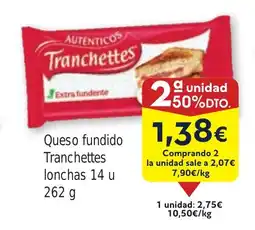 FROIZ Queso fundido lonchas oferta