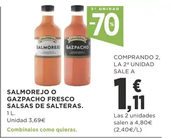 Supercor Salmorejo O Gazpacho Fresco Salsas De Salteras 1L. oferta