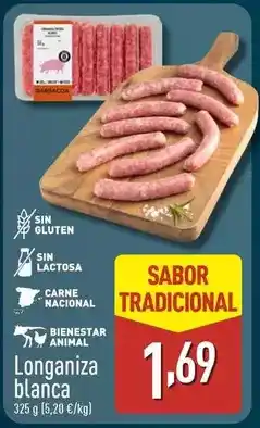 ALDI Longaniza blanca oferta