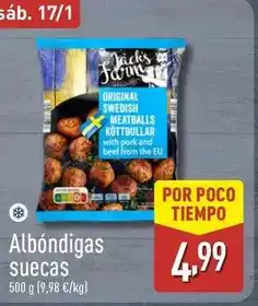 ALDI Jack's farm - albóndigas suecas oferta