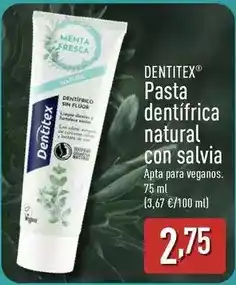ALDI Dentastix - pasta dentifrica natural con salvia oferta