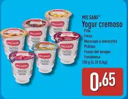 ALDI Milsani - yogur cremoso oferta