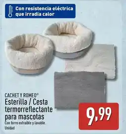 ALDI Cachet y romeo - esterilla/cesta termorrefectante para mascotas oferta