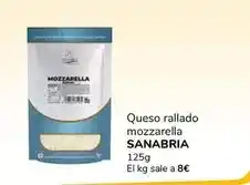 Supeco Sanabria - queso rallado mozzarella oferta
