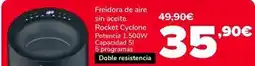 Supeco Freidora de aire sin aceite rocket cyclone oferta