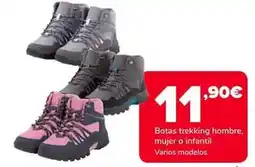Supeco Botas trekking hombre, mujer o infantil oferta