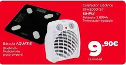 Supeco Simply - calefactor eléctrico sfh2000-24 oferta