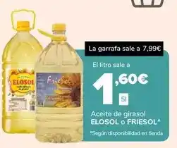 Supeco Elosol / friesol - aceite de girasol oferta