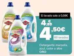 Supeco Oro - detergente marsella azul, color o aloe oferta