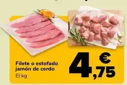 Supeco Filete o estofado jamón de cerdo oferta