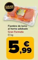 Fiambre de lomo al horno adobado