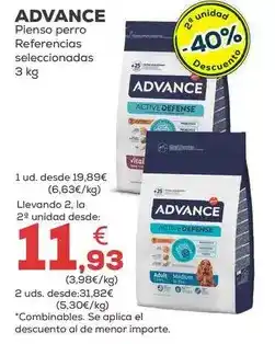 Kiwoko Advance - pienso perro referencias seleccionadas oferta