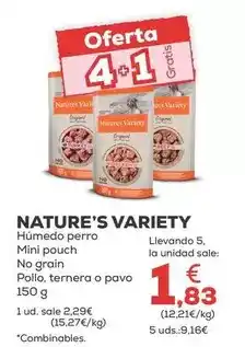 Kiwoko Natures variety - humedo perro mini pouch no grain pollo, ternera o pavo oferta
