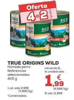Kiwoko True origins wild - húmedo perro oferta