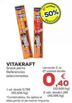 Kiwoko Vitakraft - snack perro referencias seleccionadas oferta