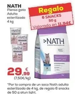 Kiwoko Nath - pienso gato adulto esterilizado oferta