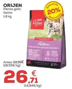 Kiwoko Orijen - pienso gato gatito oferta
