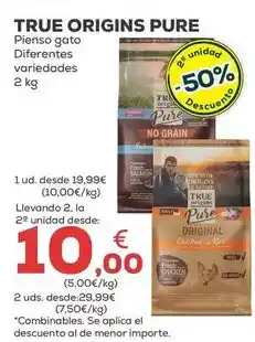 Kiwoko True origins - pure pienso gato oferta