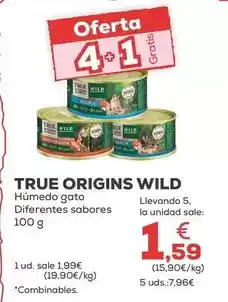 Kiwoko True origins wild - húmedo gato oferta