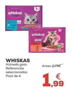 Kiwoko Whiskas - humedo gato referencias seleccionadas oferta