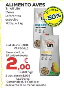 Kiwoko Small life - alimento aves oferta
