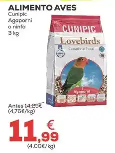 Kiwoko Cunipic - alimento aves oferta