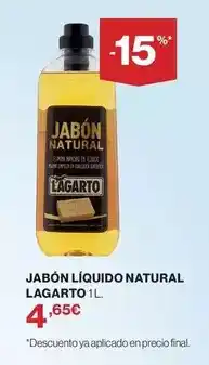Supercor Lagarto - jabon liquido natural oferta
