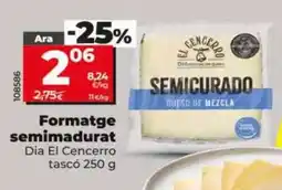 Dia Dia el cencerro - queso semicurado oferta