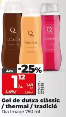 Dia Dia imaqe - gel de ducha clasico/ thermal/ tradicion oferta