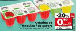 Dia Dia caprichoso - gelatina de fresa / de sabores pack-6 x 100 g oferta