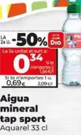 Dia Aquarel - agua mineral tapon sport oferta
