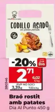 Dia Dia al punto - codillo asado con patatas 450 g oferta