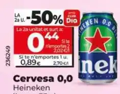 Dia Heineken - cerveza 0,0 lata 33 cl oferta