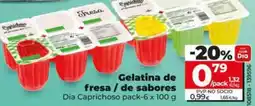 Dia Dia caprichoso - gelatina de fresa / de sabores oferta