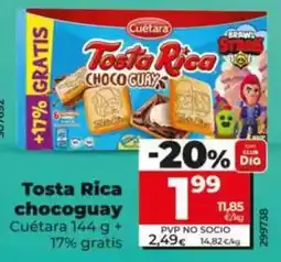 Dia Cuétara - tosta rica chocoguay oferta