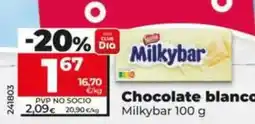 Dia Milkybar - chocolate blanco oferta