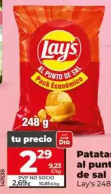 Dia Lay's - patatas al punto de sal 248 g oferta