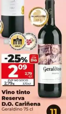 Dia Geraldino - vino tinto reserva d.o. carinena oferta