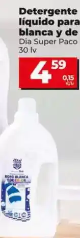 Dia Dia super paco - detergente liquido para ropa blanca y de color oferta