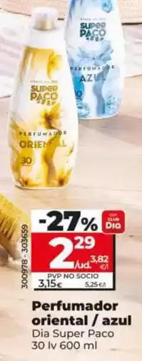 Dia Dia super paco - perfumador oriental / azul oferta