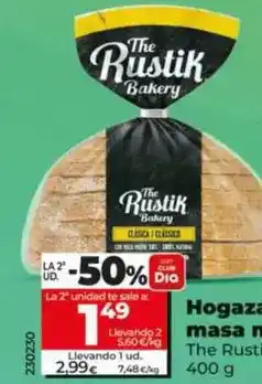 Dia The rustik bakery - hogaza con masa madre oferta