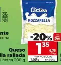 Dia Dia lactea - queso mozzarella rallada oferta