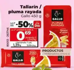 Dia Gallo - tallarin / pluma rayada oferta