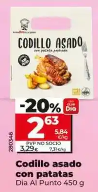 Dia Dia al punto - codillo asado con patatas oferta