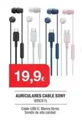 Milar Sony - auriculares cable oferta